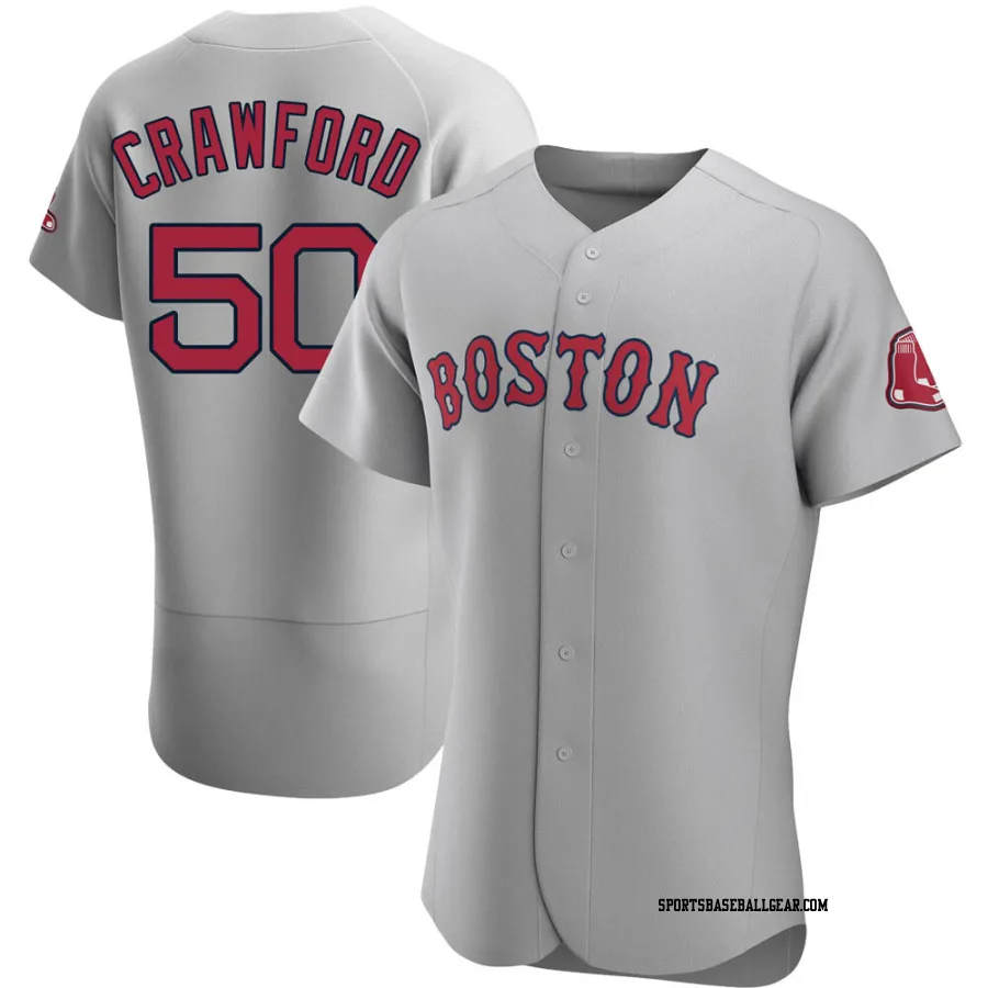 Kutter Crawford Men's Boston Red Sox Gray Authentic Road Jersey