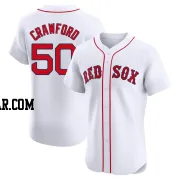 Kutter Crawford Men's Boston Red Sox White Elite Home Jersey