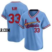 Kwang Hyun Kim Men's St. Louis Cardinals Light Blue Limited Cooperstown Collection Jersey