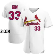 Kwang Hyun Kim Men's St. Louis Cardinals White Authentic Home Jersey