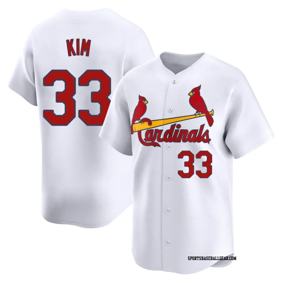 Kwang Hyun Kim Men's St. Louis Cardinals White Limited Home Jersey