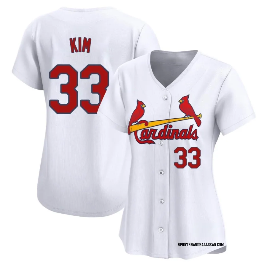 Kwang Hyun Kim Women's St. Louis Cardinals White Limited Home Jersey