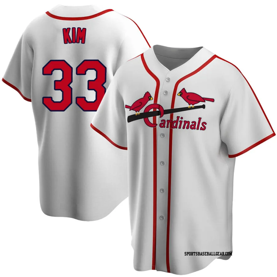 Kwang Hyun Kim Youth St. Louis Cardinals White Home Cooperstown Collection Jersey