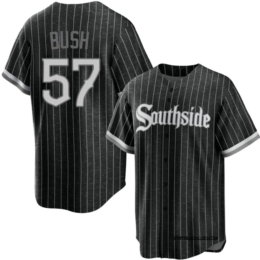 Ky Bush Men's Chicago White Sox Black Replica 2021 City Connect Jersey