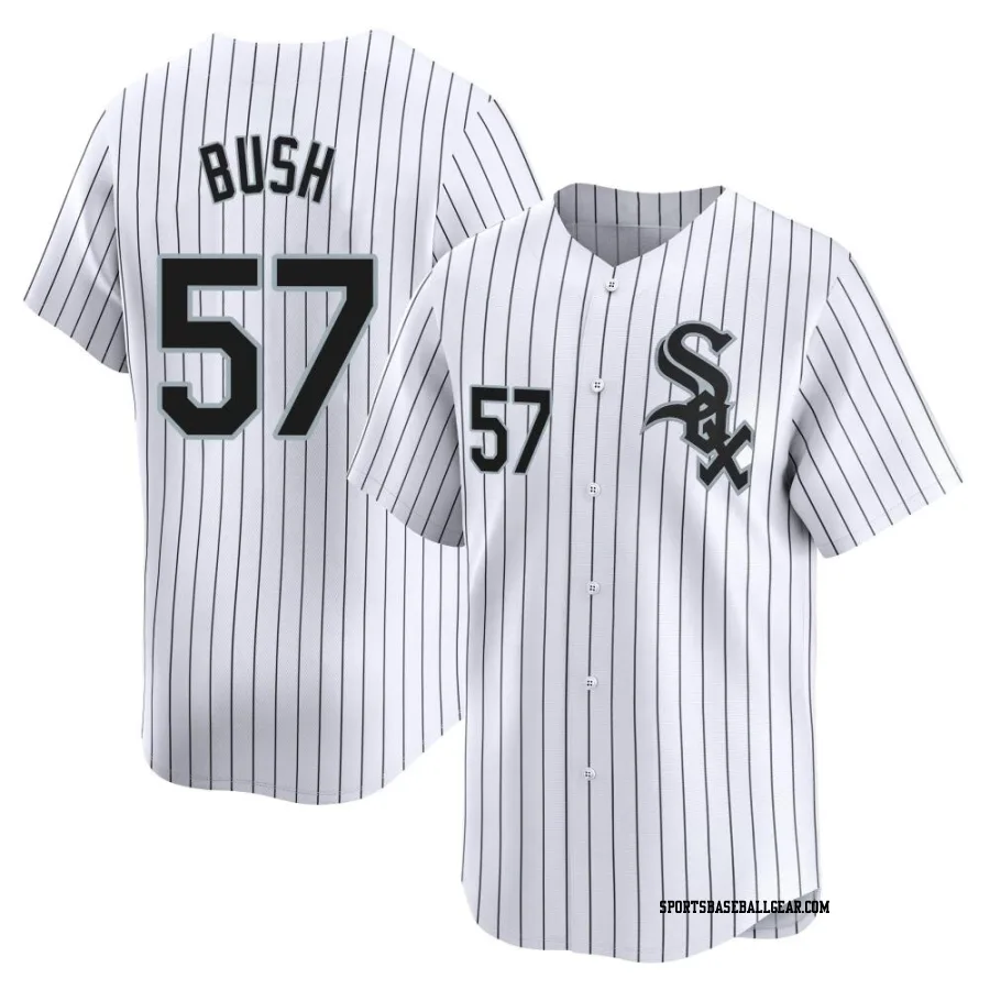 Ky Bush Men's Chicago White Sox White Limited Home Jersey