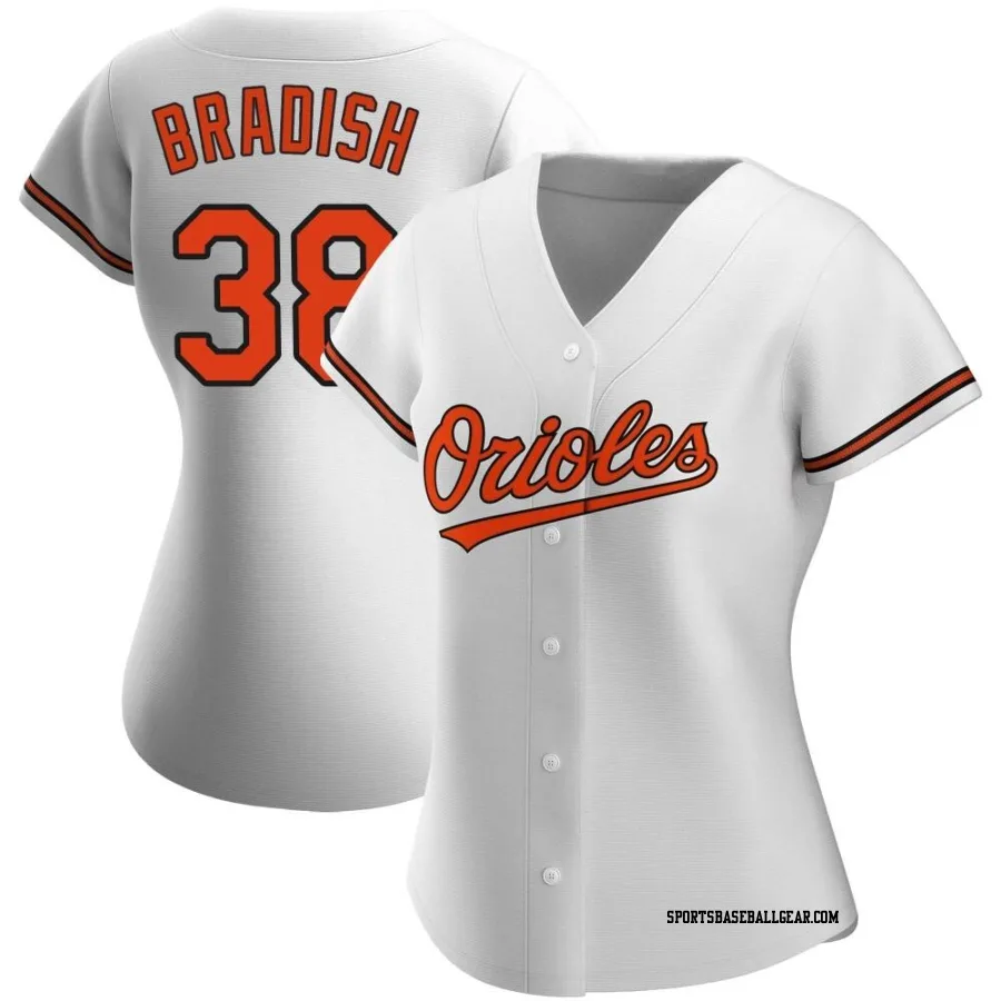 Kyle Bradish Women's Baltimore Orioles White Authentic Home Jersey