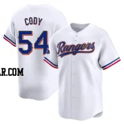 Kyle Cody Men's Texas Rangers Gold Limited White 2024 Collection Jersey