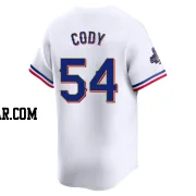 Kyle Cody Men's Texas Rangers Gold Limited White 2024 Collection Jersey