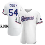 Kyle Cody Men's Texas Rangers White Authentic Home Jersey