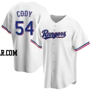 Kyle Cody Men's Texas Rangers White Replica Home Jersey