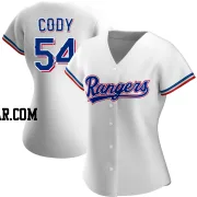 Kyle Cody Women's Texas Rangers White Authentic Home Jersey