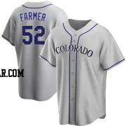 Kyle Farmer Men's Colorado Rockies Gray Replica Road Jersey