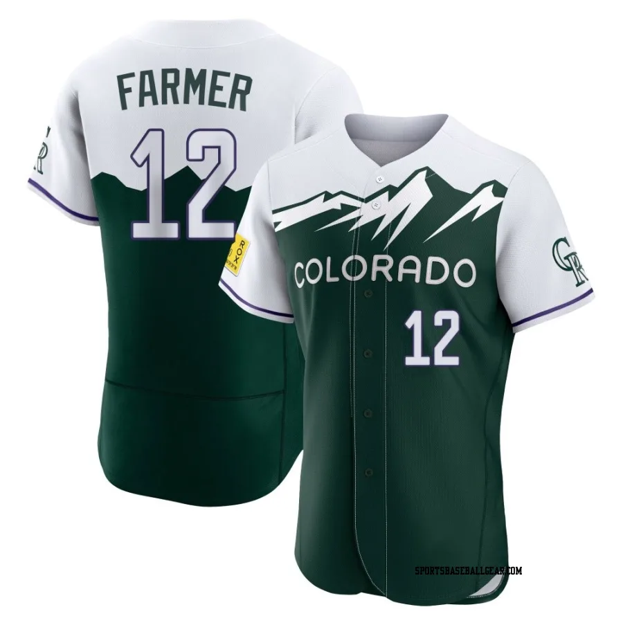 Kyle Farmer Men's Colorado Rockies Green Authentic 2022 City Connect Jersey