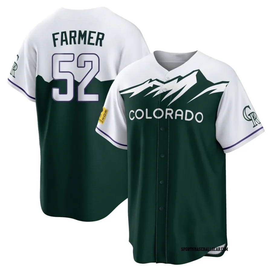 Kyle Farmer Men's Colorado Rockies Green Replica 2022 City Connect Jersey