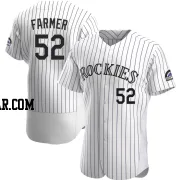 Kyle Farmer Men's Colorado Rockies White Authentic Home Jersey