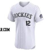 Kyle Farmer Men's Colorado Rockies White Elite Home Jersey