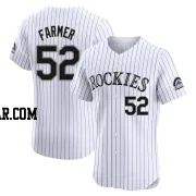 Kyle Farmer Men's Colorado Rockies White Elite Home Jersey