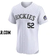 Kyle Farmer Men's Colorado Rockies White Elite Home Jersey