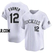 Kyle Farmer Men's Colorado Rockies White Limited Home Jersey