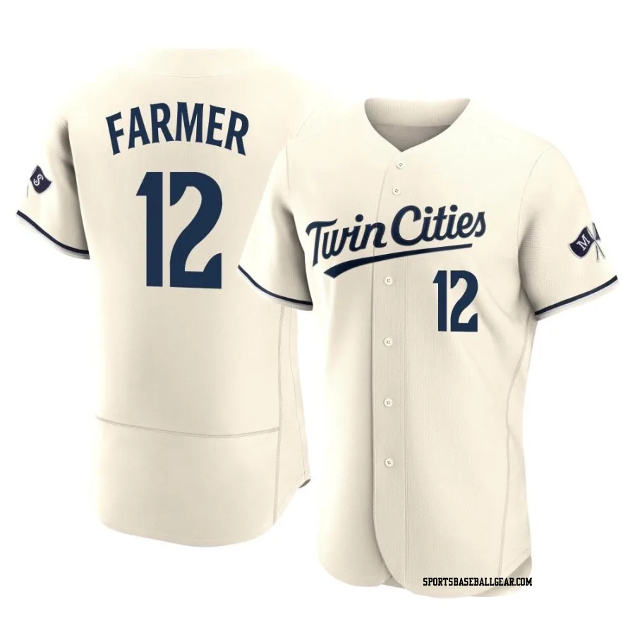 Kyle Farmer Men's Minnesota Twins Cream Authentic Alternate 2023 Jersey