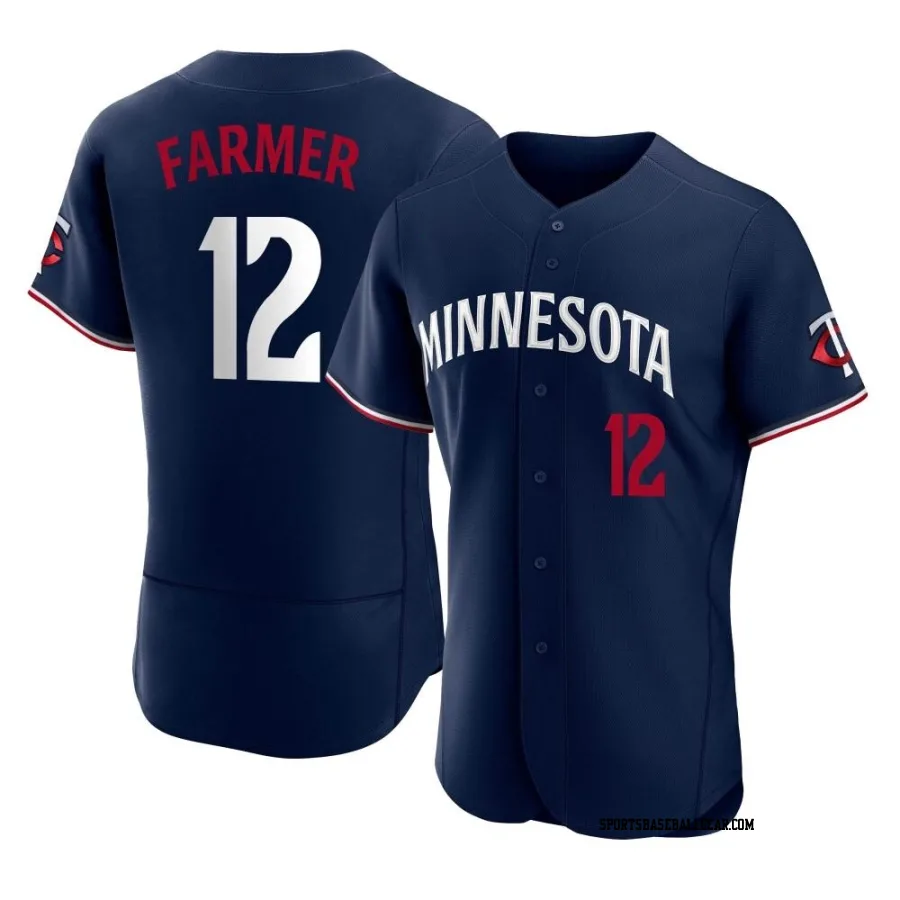 Kyle Farmer Men's Minnesota Twins Navy Authentic Alternate Jersey