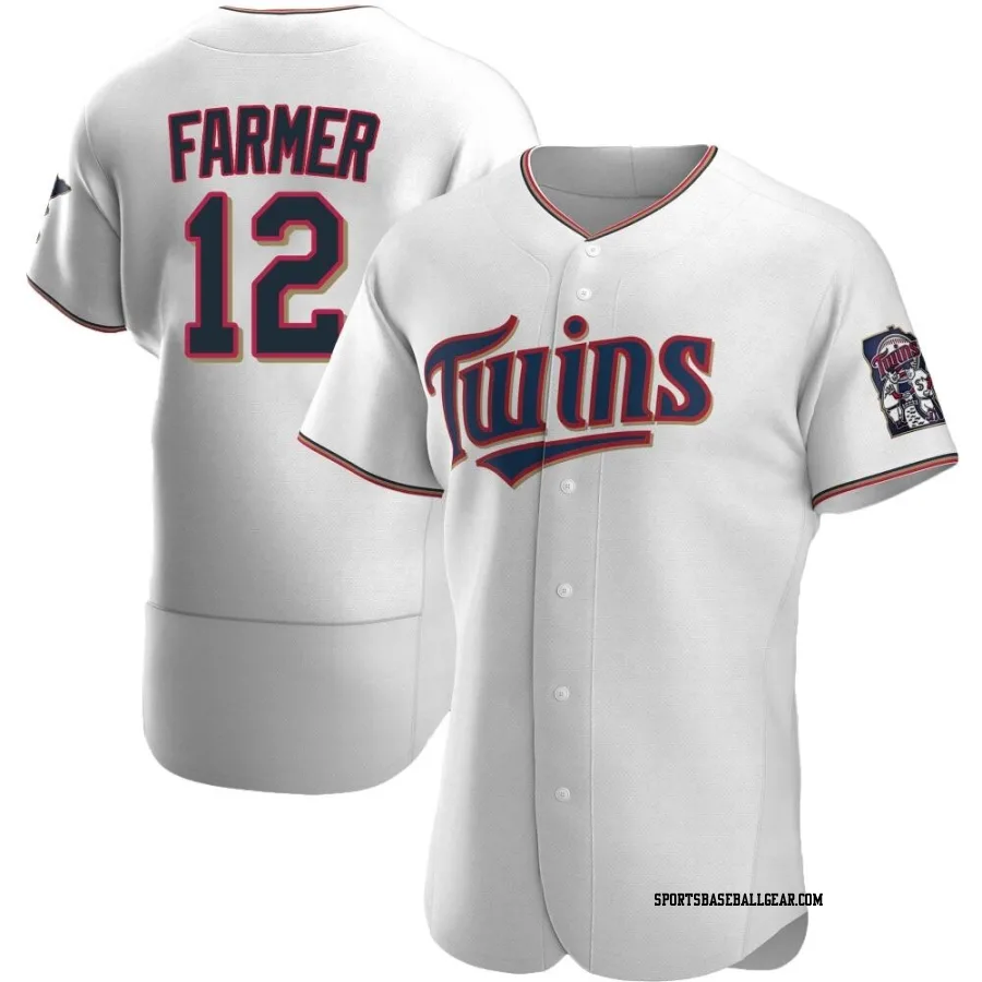 Kyle Farmer Men's Minnesota Twins White Authentic Home Jersey