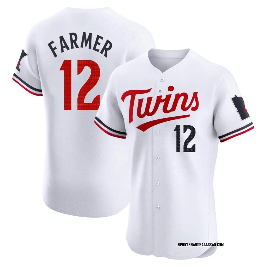 Kyle Farmer Men's Minnesota Twins White Elite Home Jersey