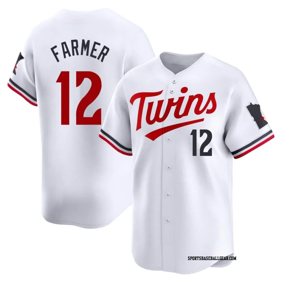 Kyle Farmer Men's Minnesota Twins White Limited Home Jersey