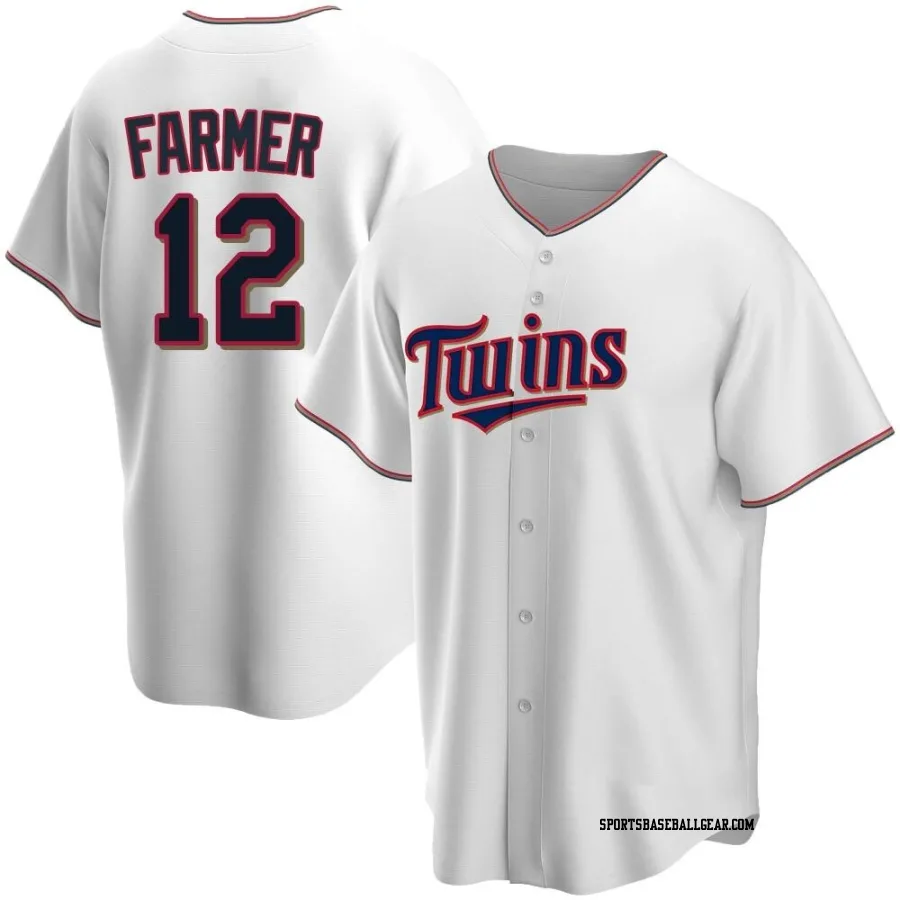 Kyle Farmer Men's Minnesota Twins White Replica Home Jersey