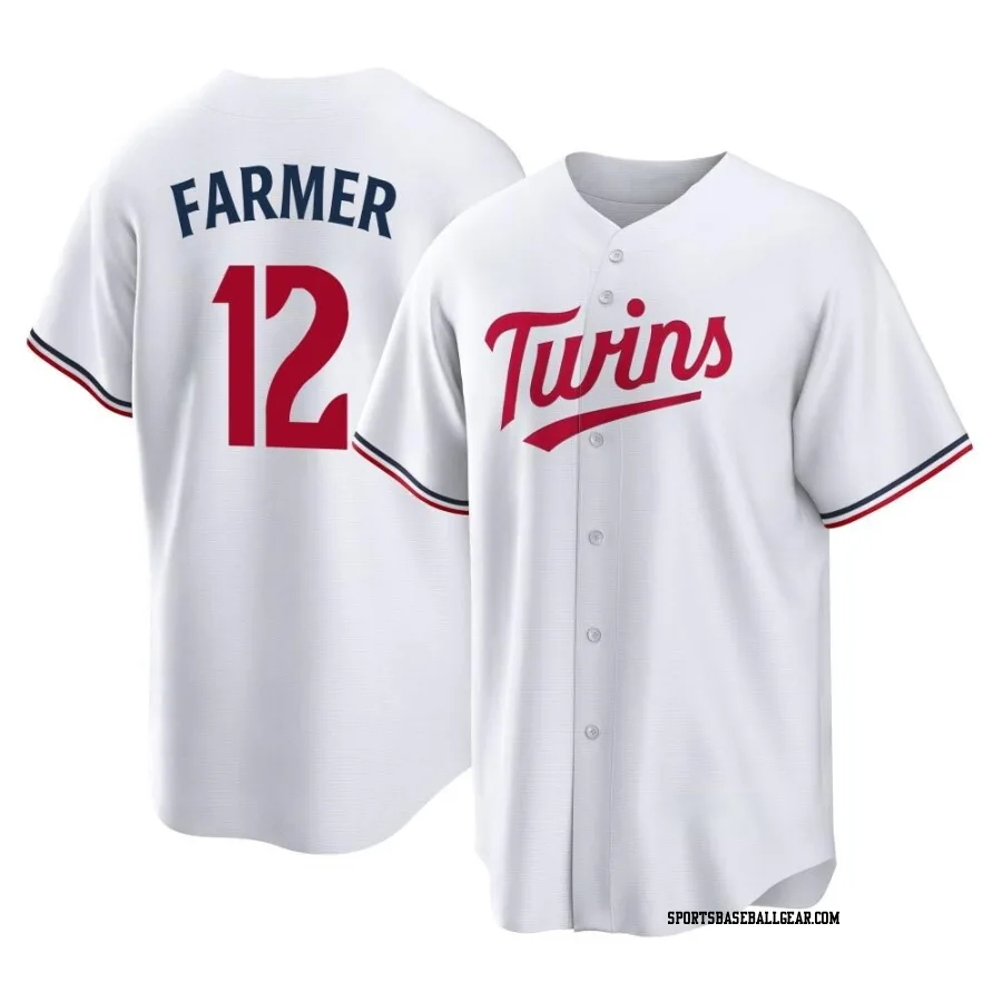 Kyle Farmer Men's Minnesota Twins White Replica Home Jersey