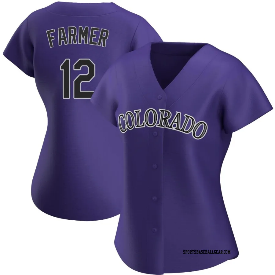 Kyle Farmer Women's Colorado Rockies Purple Authentic Alternate Jersey