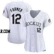 Kyle Farmer Women's Colorado Rockies White Limited Home Jersey