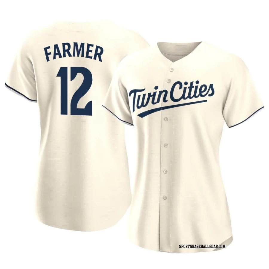 Kyle Farmer Women's Minnesota Twins Cream Replica Alternate Jersey