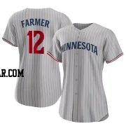 Kyle Farmer Women's Minnesota Twins Gray Authentic Road Jersey