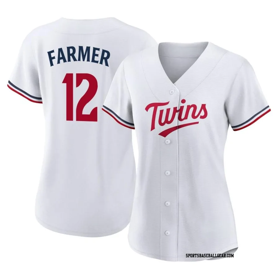 Kyle Farmer Women's Minnesota Twins White Replica Home Jersey