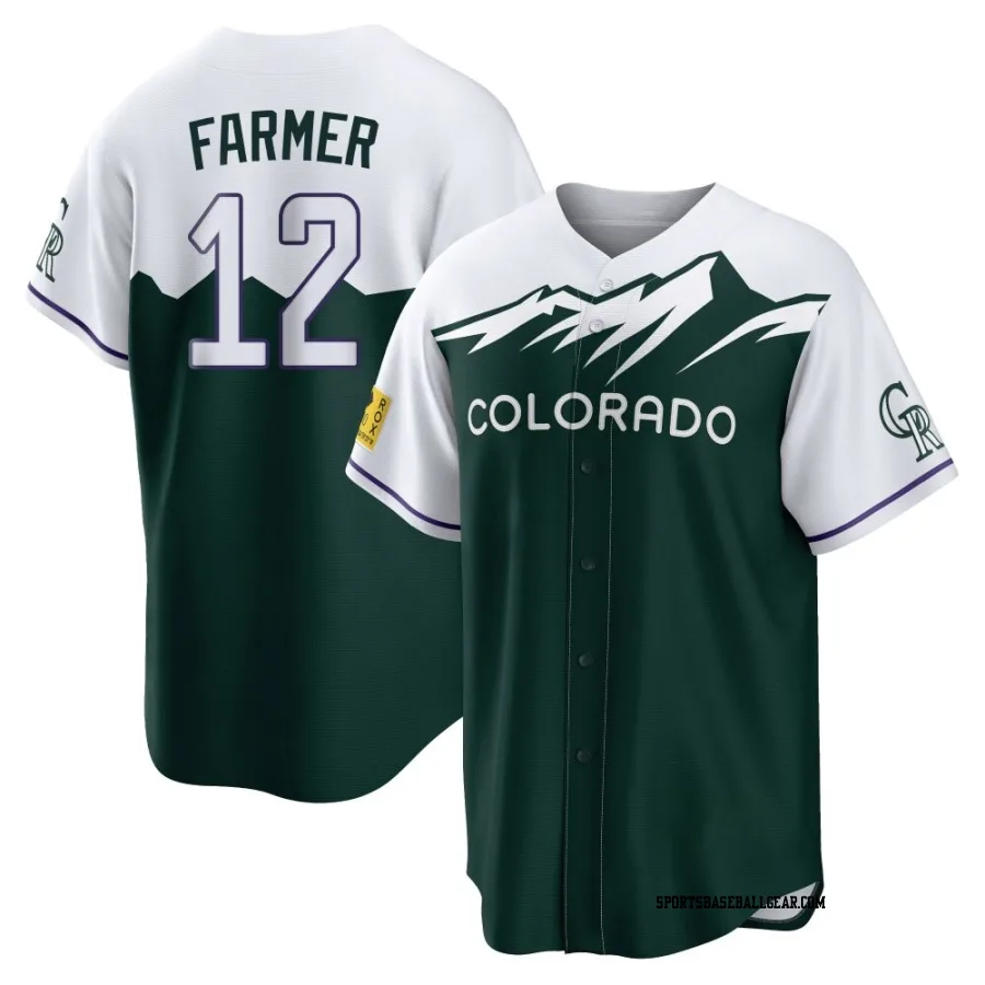 Kyle Farmer Youth Colorado Rockies Green Replica 2022 City Connect Jersey