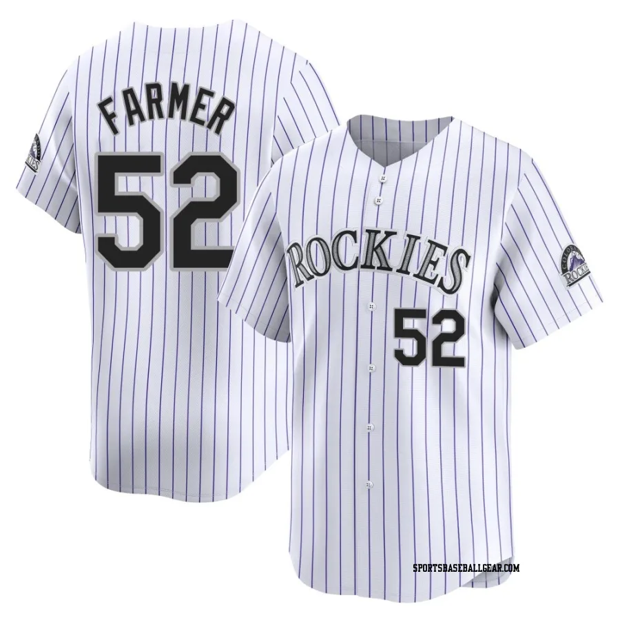 Kyle Farmer Youth Colorado Rockies White Limited Home Jersey