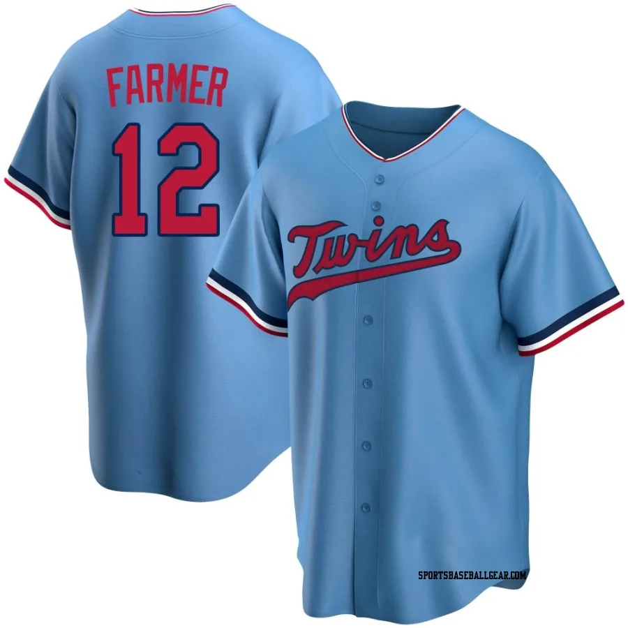 Kyle Farmer Youth Minnesota Twins Light Blue Replica Alternate Jersey