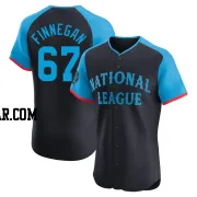 Kyle Finnegan Men's Washington Nationals Navy Elite National League 2024 All-Star Game Jersey