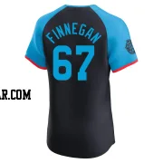 Kyle Finnegan Men's Washington Nationals Navy Elite National League 2024 All-Star Game Jersey