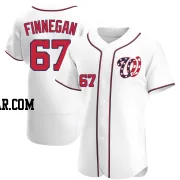 Kyle Finnegan Men's Washington Nationals White Authentic Alternate Jersey