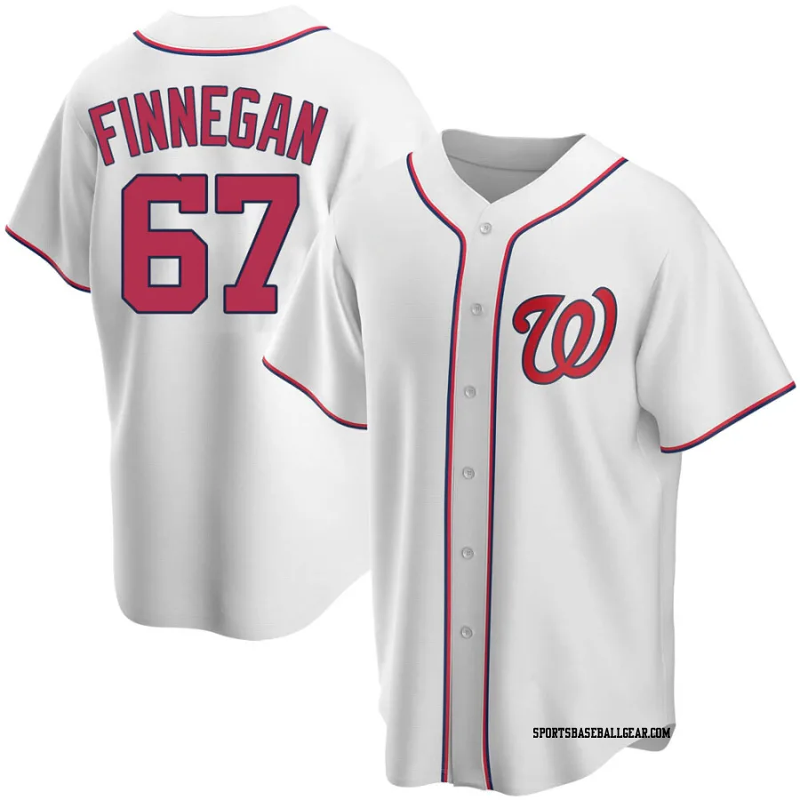 Kyle Finnegan Men's Washington Nationals White Replica Home Jersey