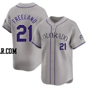 Kyle Freeland Men's Colorado Rockies Gray Limited Road Jersey