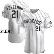 Kyle Freeland Men's Colorado Rockies White Authentic Home Jersey