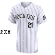 Kyle Freeland Men's Colorado Rockies White Elite Home Jersey