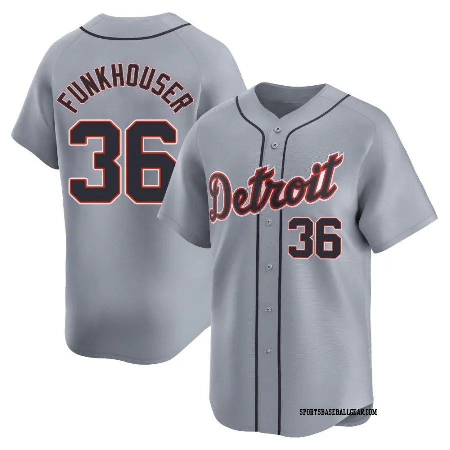 Kyle Funkhouser Men's Detroit Tigers Gray Limited Road Jersey