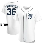 Kyle Funkhouser Men's Detroit Tigers White Authentic Home Jersey