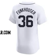 Kyle Funkhouser Men's Detroit Tigers White Elite Home Jersey