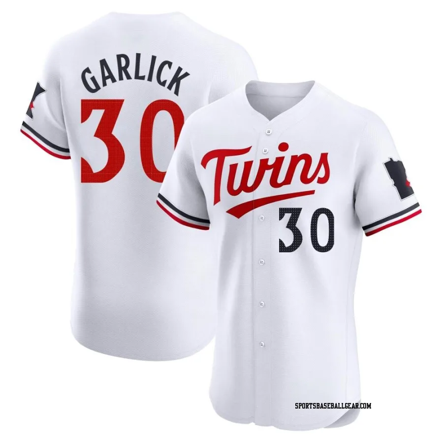 Kyle Garlick Men's Minnesota Twins White Elite Home Jersey