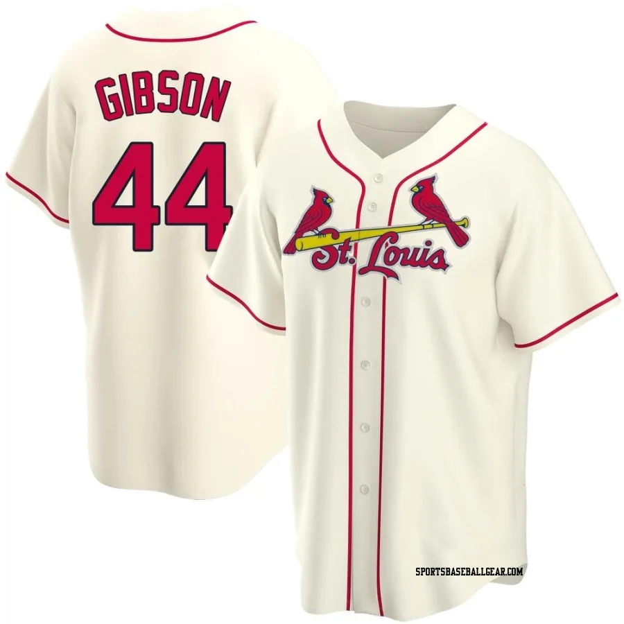 Kyle Gibson Men's St. Louis Cardinals Cream Replica Alternate Jersey